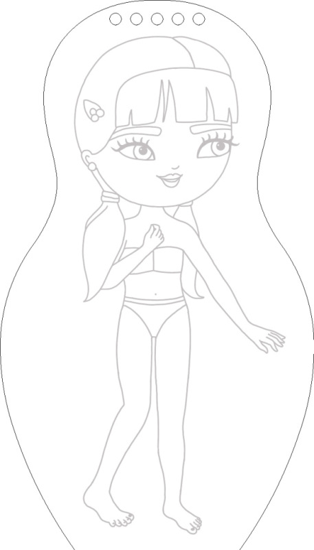 Obliekame maďarské bábiky SÁRA – Maľovanky 5