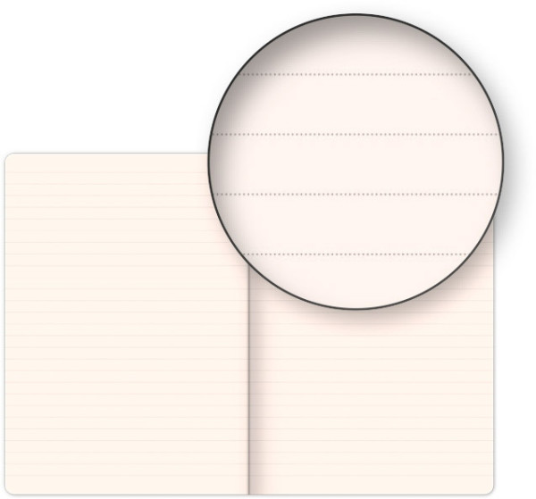 NOTIQUE Notes Vivella Classic modrý/červený, linajkovaný, 15 x 21 cm 2