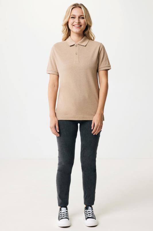 Polo tričko IQONIQ Yosemite z recykl. bavlny heather brown XXS 4
