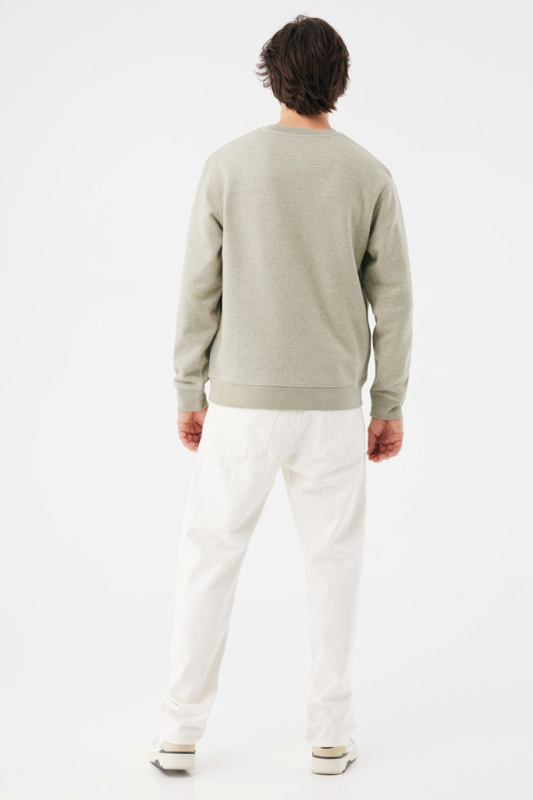 IQONIQ Toria Unisex mikina s okrúhl. výstrihom z rec. bavlny light heather green XL 8