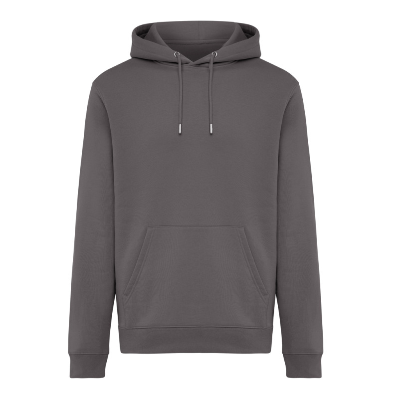IQONIQ Joshua Unisex mikina s kapucňou z rec. bavlny antracitová M 1