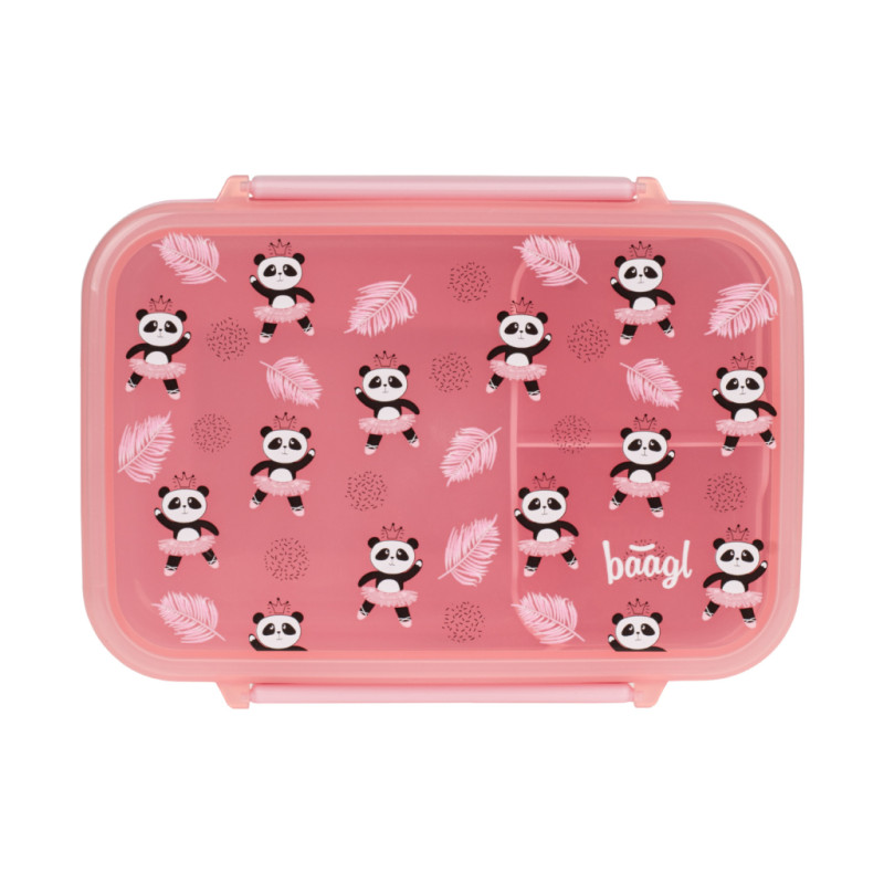 BAAGL Box na desiatu s priehradkami Panda 1