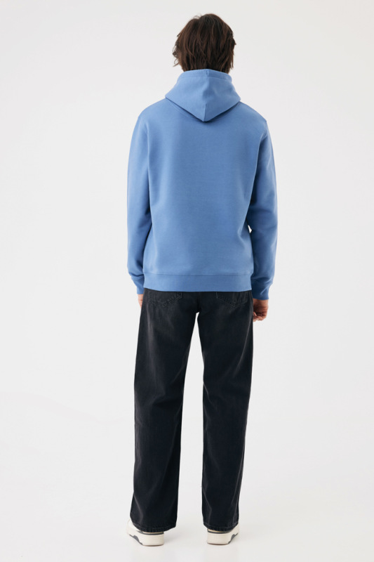 IQONIQ Joshua Unisex mikina s kapucňou z rec. bavlny moon blue M 14