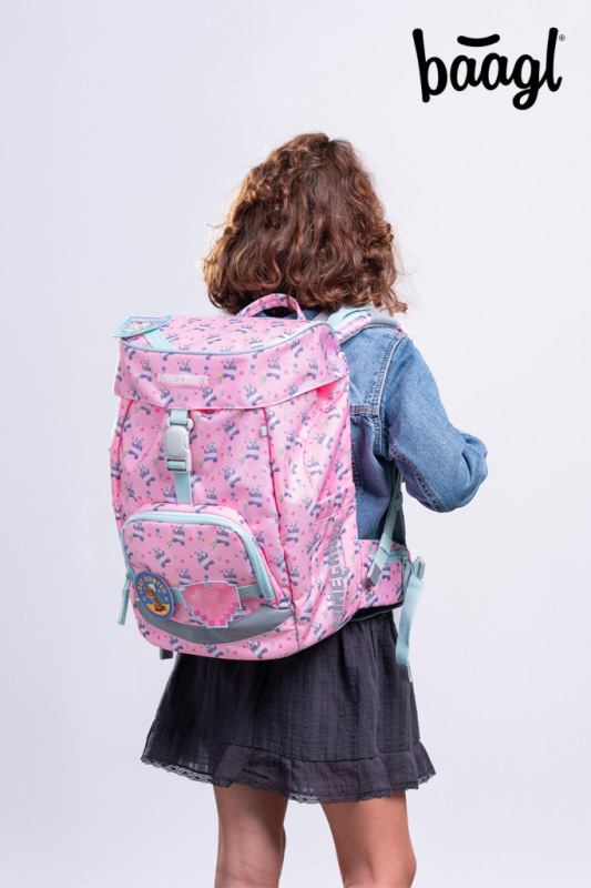 BAAGL SADA 3 Airy Minecraft Panda: batoh, peračník, vrecko 12