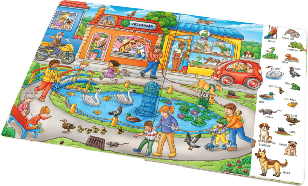 Na cesty – Veľká knižka ZVIERATKÁ – PRVÉ SLOVÁ 1