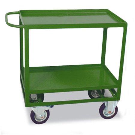 . Prepravný vozík, dvojúrovňový, nosnosť 200 kg, zelený