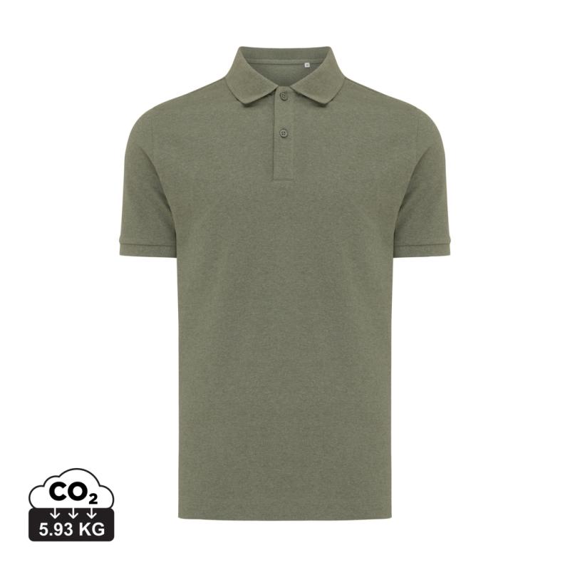 Polo tričko Iqoniq Yosemite z recykl. bavlny heather green XS