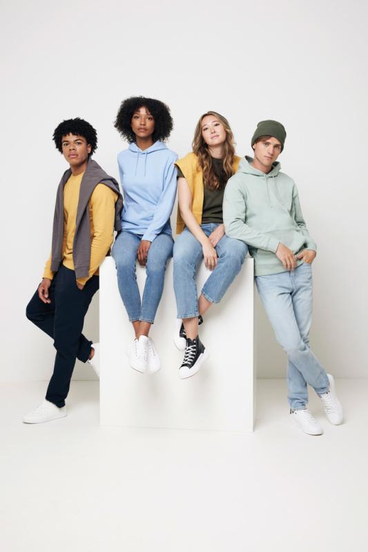 Mikina s kapucňou IQONIQ Jasper z recykl. bavlny sky blue XXS 12