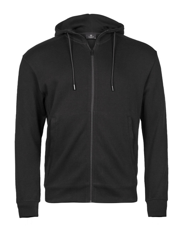 Mikina s kapucňou a zipsom Ribbed Interlock 3