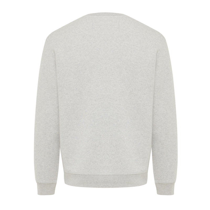 IQONIQ Toria Unisex mikina s okrúhl. výstrihom z rec. bavlny light heather grey 5XL 2