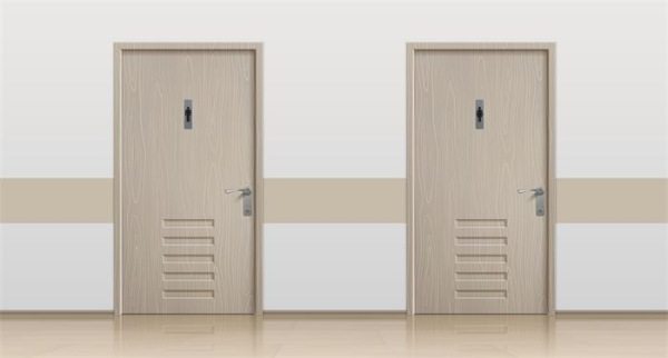 Informačná tabuľka, samolepiaca, 4,4x16,5 cm, hliníkový vzhľad, EXACOMPTA, "Pre dámy" 4