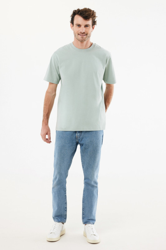 IQONIQ Nikko tričko z hrubej recyklovanej bavlny Iceberg green XXXL 4