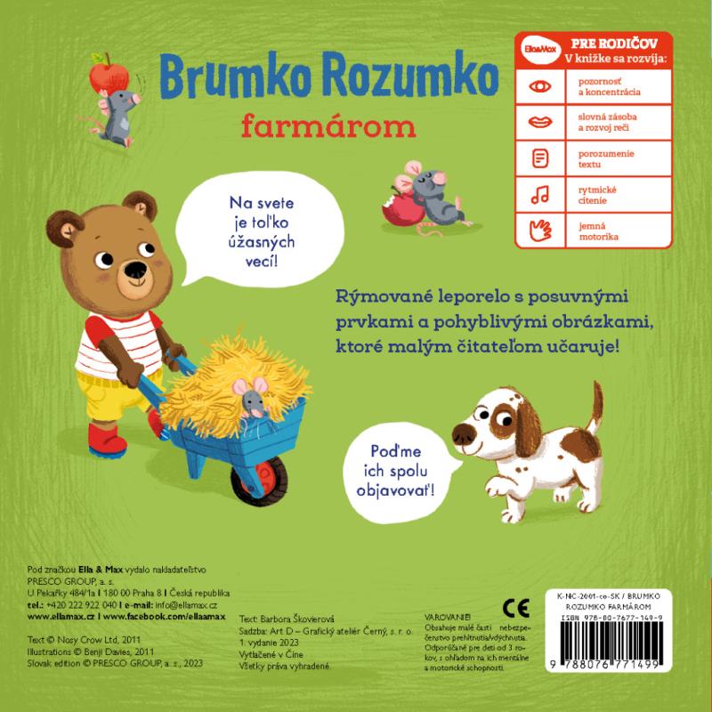 BRUMKO ROZUMKO FARMÁROM – Obrázky s pohyblivými prvkami