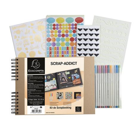 Scrapbook kreatívna sada, EXACOMPTA "Kraft" 3