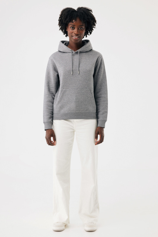 IQONIQ Joshua Unisex mikina s kapucňou z rec. bavlny light heather anthracite XXXL 11