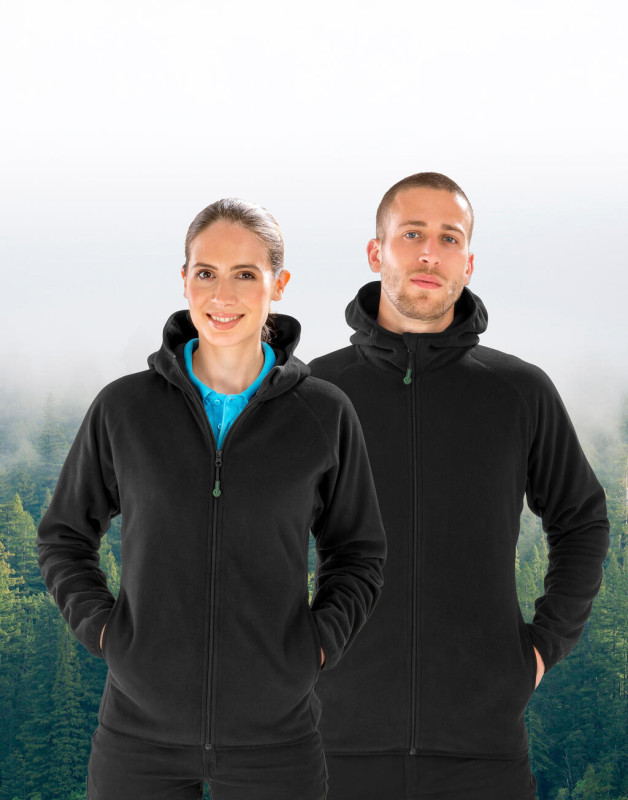 Bunda s kapucňou Recycled Microfleece 3