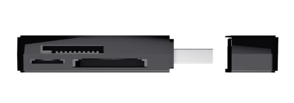 Čítačka kariet, pre SD + MicroSD kartu, USB 3.2 gen1, "TRUST Nanga", čierna 3