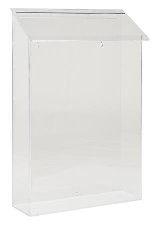 Stojan na katalógy, exteriérový, s vrchnákom, A4, stojatý, EXACOMPTA, priehľadný