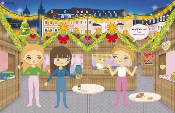 Šaty z celého sveta VIANOCE ─ Kniha samolepiek 4