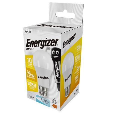 LED žiarovka, E27, klasická guľa, 11W (75W), 1055lm, 6500K, ENERGIZER 1