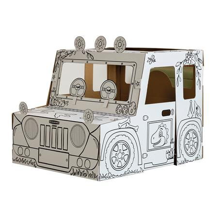 Kartónový domček na vymaľovanie, FELLOWES, dino safari 1
