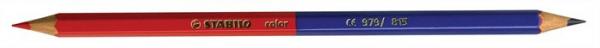Poštová ceruzka, STABILO "979/815", červená-modrá