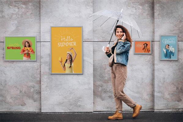 Informačný panel, hliníkový, do exteriéru, A3, DURABLE "Outdoor", strtieborný 5