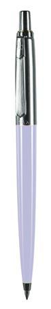 Guľôčkové pero, 0,8 mm, stláčací mechanizmus, v krabici, pastelové fialové telo pera, PAX,