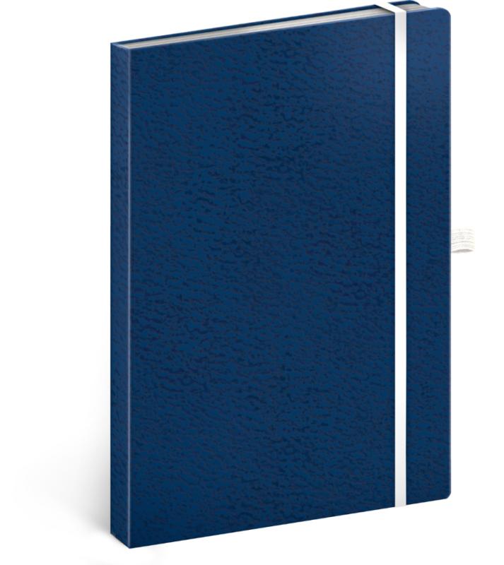 NOTIQUE Notes Vivella Classic modrý/biely, bodkovaný, 15 x 21 cm