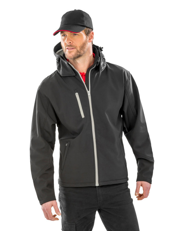 Pánska TX Performance Softshell bunda s kapucňou