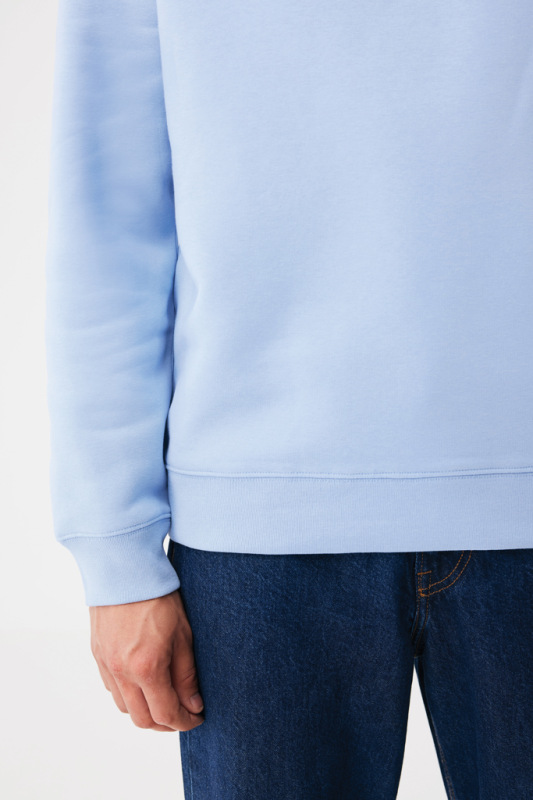 IQONIQ Toria Unisex mikina s okrúhl. výstrihom z rec. bavlny sky blue XXL 15