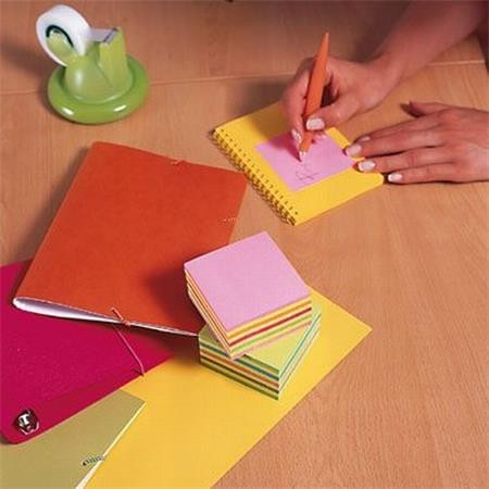 Samolepiaci bloček, 76x76 mm, 450 listov, 3M POSTIT, mix farieb 5