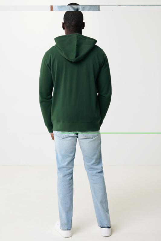 Mikina na zips s kapucňou Iqoniq Abisko z recykl. bavlny forest green XXS 6