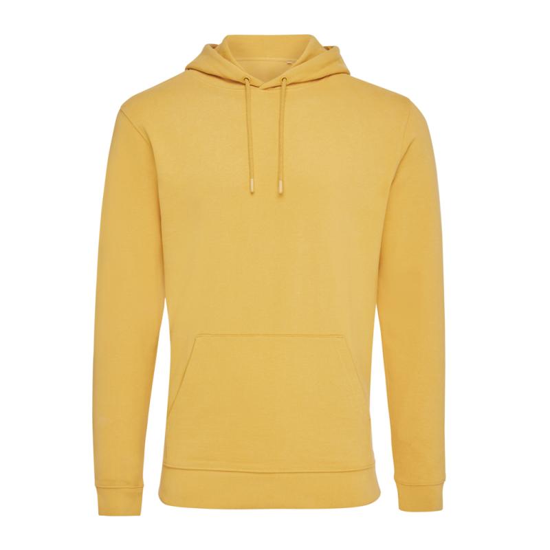 Mikina s kapucňou Iqoniq Jasper z recykl. bavlny ochre yellow XXXL 1