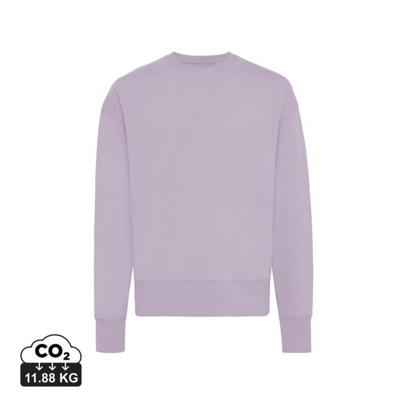 Mikina Iqoniq Kruger relaxed fit z recykl. bavlny lavender XXXL