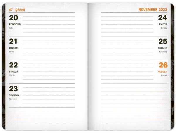 Školský diár Technik (september 2023 – december 2024), 9,8 × 14,5 cm 7