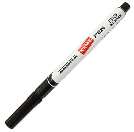 Permanentný popisovač, 1,5 mm, kuželový, ZEBRA "Name Pen Fine", čierny