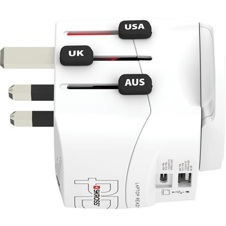 Adaptér pre svetových cestovateľov, 1xUSB-A, 1xUSB-C PD, 45W, USB-C kábel, SKROSS 3