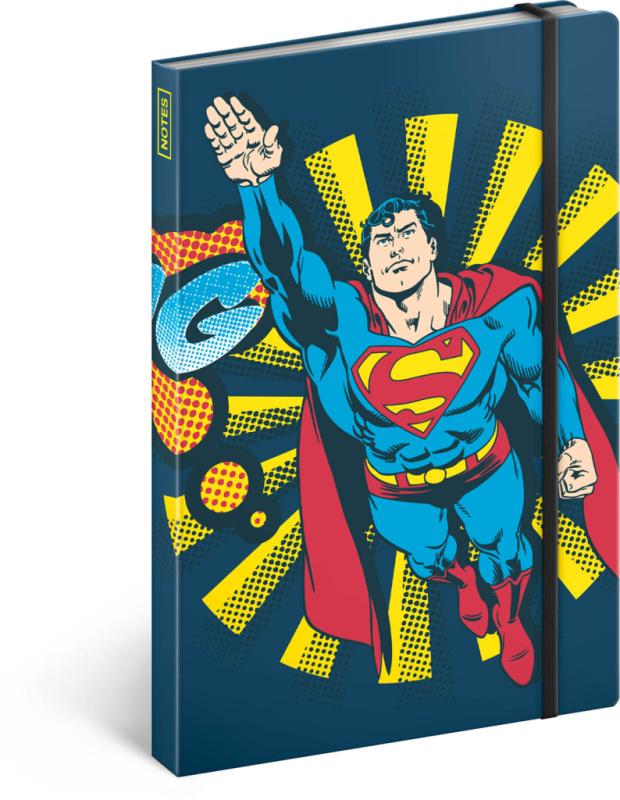 NOTIQUE Notes Superman – Bang, linajkovaný, 13 x 21 cm