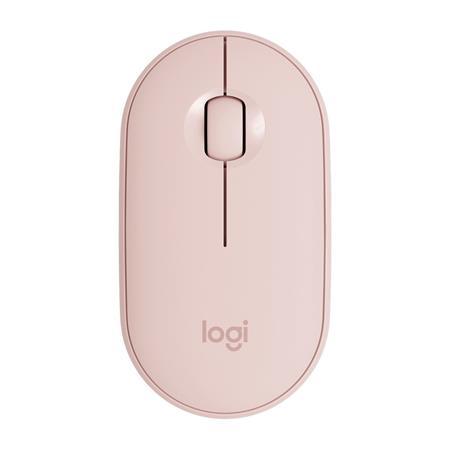 Myš, bezdrôtová, optická, Bluetooth, LOGITECH, "Pebble M350", ružová