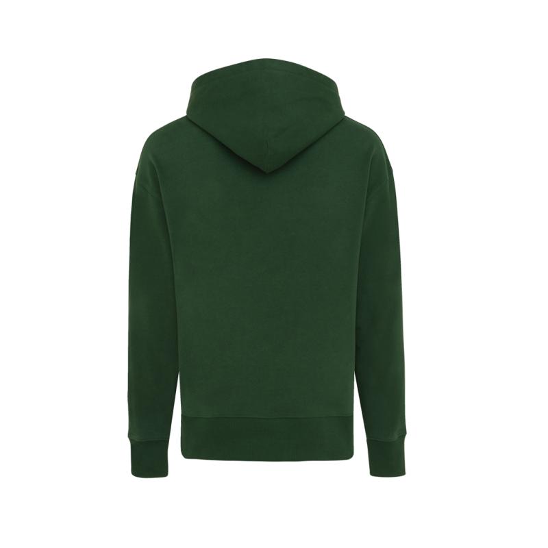 Mikina s kapucňou Iqoniq Yoho relaxed fit z recykl. bavlny forest green XXS 2