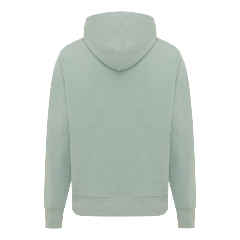 Mikina s kapucňou Iqoniq Yoho relaxed fit z recykl. bavlny Iceberg green XXS 2