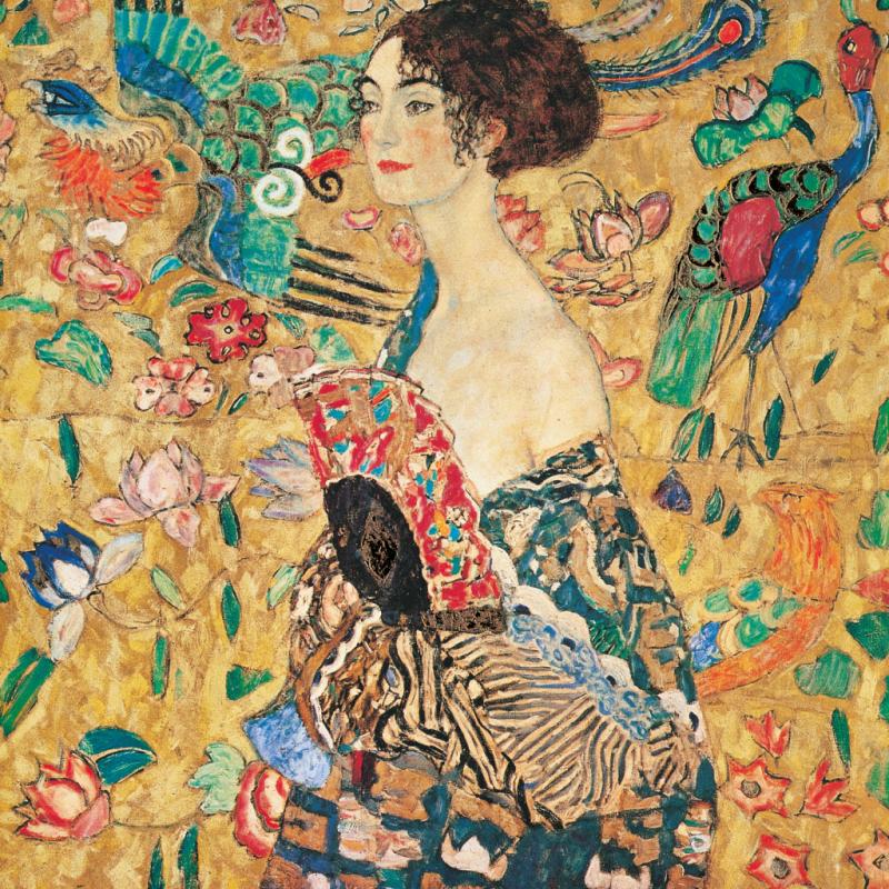 NOTIQUE Poznámkový kalendár Gustav Klimt 2025, 30 x 30 cm