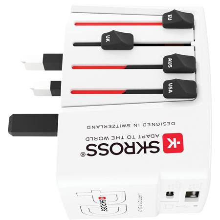Sieťová nabíjačka pre cestovateľov, 1× USB-A, 1× USB-C PD, 65 W, USB-C kábel, SKROSS 4