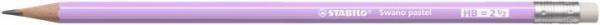 Grafitová ceruzka s gumou, HB, šesťhranná, STABILO "Swano Pastel", fialová