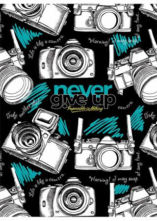 Zošit, A5, linajkový, 80 listov, SHKOLYARYK "Never give up", mix 4