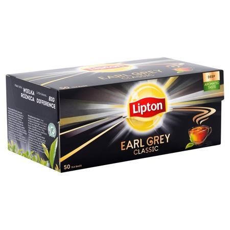 Čierny čaj, 50x1,5 g, LIPTON "Earl grey"