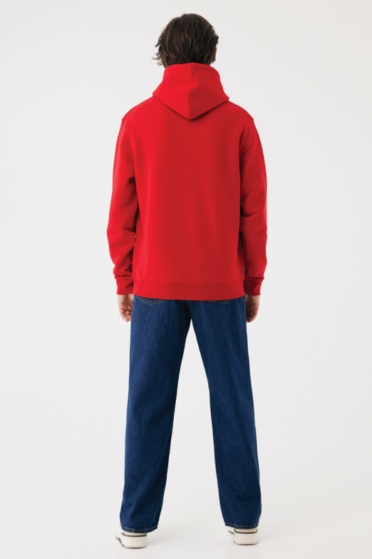 IQONIQ Joshua Unisex mikina s kapucňou z rec. bavlny červená M 13