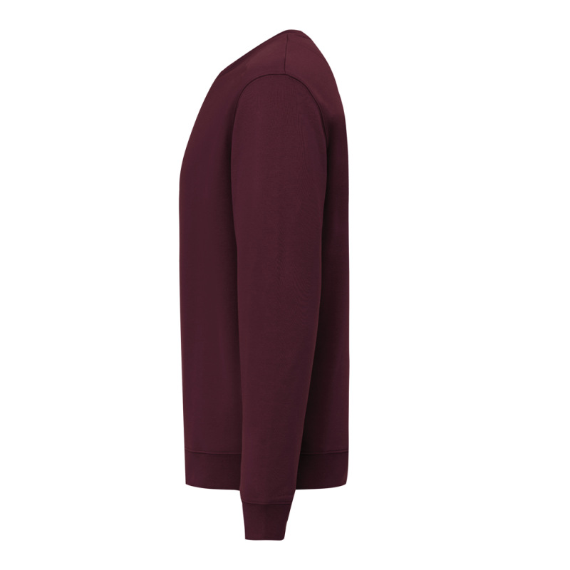 IQONIQ Toria Unisex mikina s okrúhl. výstrihom z rec. bavlny merlot L 3