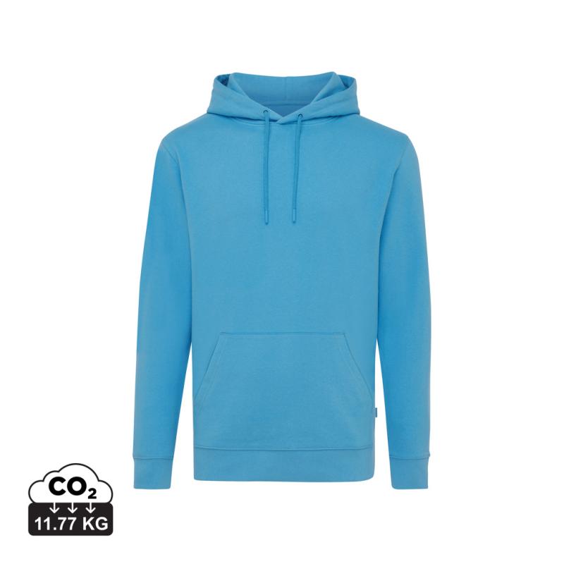 Mikina s kapucňou Iqoniq Jasper z recykl. bavlny tranquil blue XL